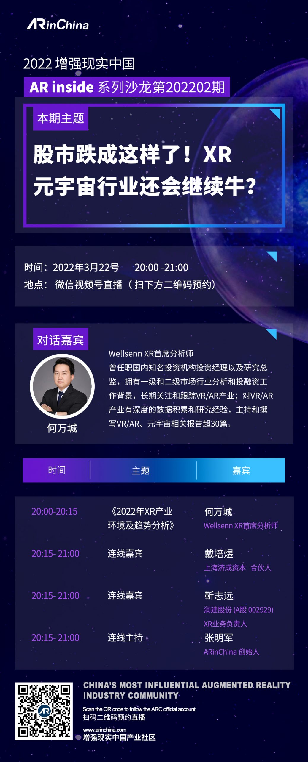 沙龙|《股市跌成这样了！XR及元宇宙行业还会继续牛？》 – ARinChina
