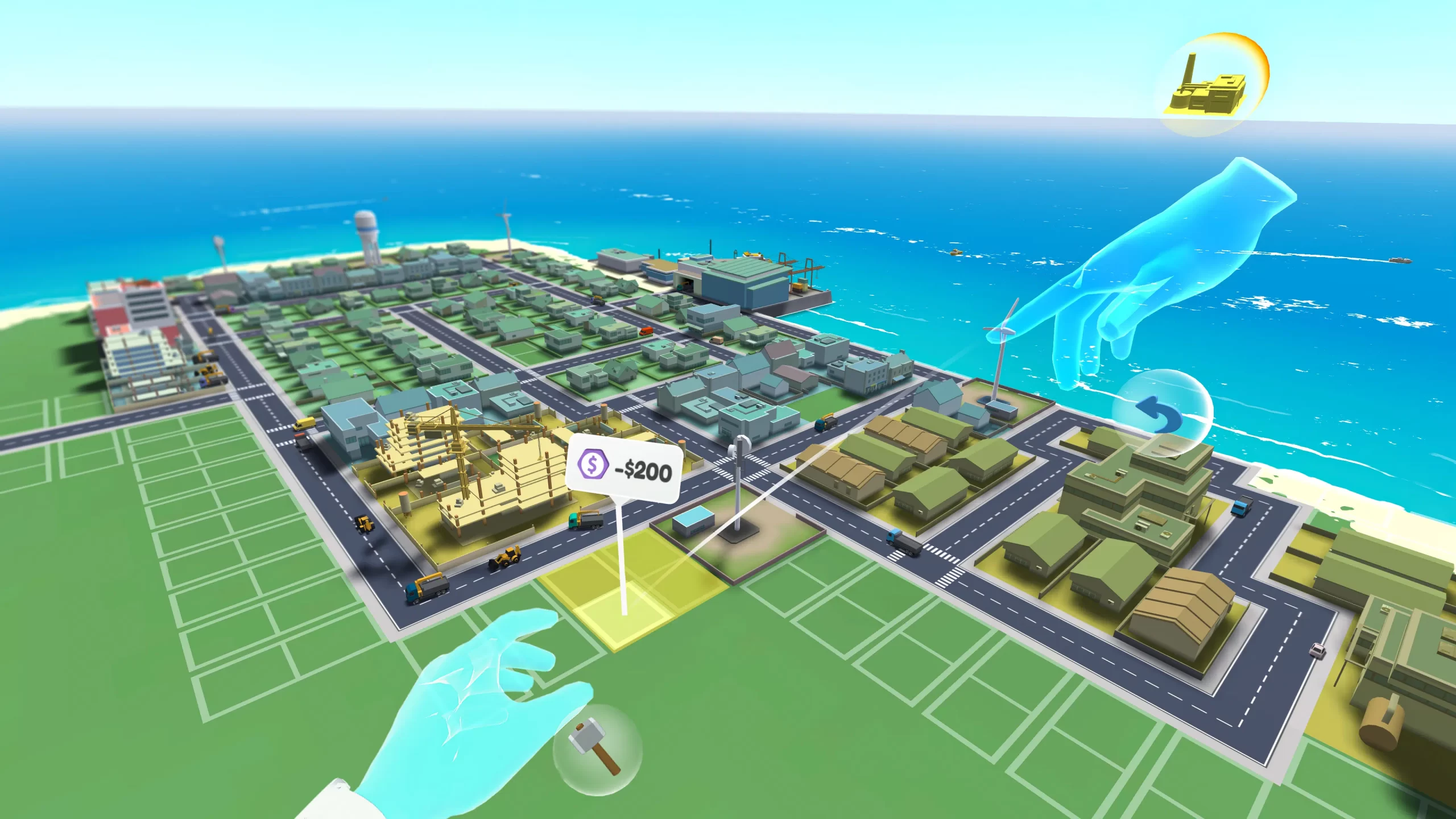 Little Cities评论：一款将虚拟现实放在首位的简洁版城市模拟器
