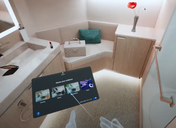 空中客车公司通过VR技术销售定制豪华喷气式飞机