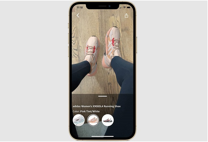 亚马逊推出AR「虚拟试穿鞋子」应用