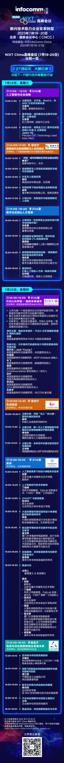NIXT China高峰会议 | 27场会议，数十位大咖，共探新兴技术如何推动各行业数字化转型